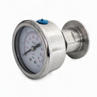Manomètre à diaphragme industriel YTP60 avec acier inoxydable 304, plage de mesure 0-90 psi