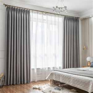 Cortinas de lujo de alta calidad, persianas suaves a prueba de polvo para ventanas sólidas, modernas y sencillas para dormitorio - Product Image 5