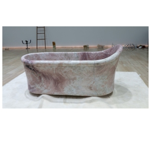 Baignoire autoportante en pierre naturelle 1800x850x800 (formes ovales et rectangulaires) – <span class=keywords><strong>Spa</strong></span> de trempage écologique pour hôtels et villas intérieurs - Product Image 4