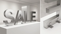 Lettres en métal 3D non éclairées, enseignes en acier inoxydable, logo d'entreprise pour immeuble de bureaux, devanture de magasin, signalétique extérieure