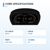 Afficheur numérique LCD Linux 12,3 pouces pour BMW Série 1 E87 E88 2006 - 2011