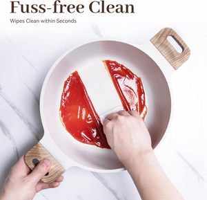 Giá tốt nhất Luxury Trắng Granite Non-Stick <span class=keywords><strong>Cookware</strong></span> <span class=keywords><strong>Set</strong></span> nhôm nấu ăn chậu chảo chịu nhiệt Đối với trang chủ sử dụng OEM & ODM - Product Image 5