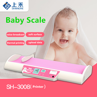 Báscula digital ultrasónica de altura y peso para bebés, medición completamente automática, báscula electrónica para bebés recién nacidos
