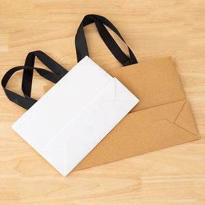 Custom Shoes Clothing Gift <b>Bags</b> Packaging With Logo Small Shipping Gift <b>Bag</b> White <b>Black</b> Kraft Paper <b>Bags</b> With Your Own Logo - Product Image 2