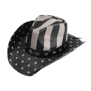 <span class=keywords><strong>Cappello</strong></span> di <span class=keywords><strong>Paglia</strong></span> da Cowboy e Cowgirl con Parasole, Stile Sombrero <span class=keywords><strong>Stetson</strong></span>, Unisex, Protezione Solare, Alta Qualità, Moda - Product Image 4