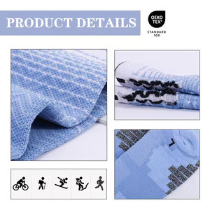 Unisex Gradient Mid-Calf Basketball <b>Socks</b> Terry Cushion Moisture Wicking Breathable Sports Game <b>Socks</b> High Quality Wholesale - Product Image 6