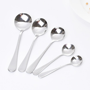 Ensemble de cuillères en acier inoxydable, cuillère à café à long manche, vaisselle réutilisable pour adultes et étudiants - Product Image 5
