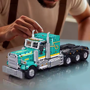 Moule roi 13201 Peter américain-styler remorque camion bricolage blocs de construction 2.4G & APP RC camion de remorquage ingénierie modèle jouets - Product Image 4