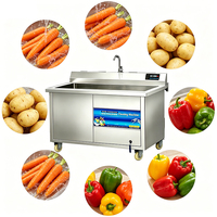 Lavadora de Burbujas de Ozono Comercial a Precio de Fábrica, 100-500 kg/h, para Limpieza de Vegetales, Fácil Operación, Reemplaza el Trabajo Manual