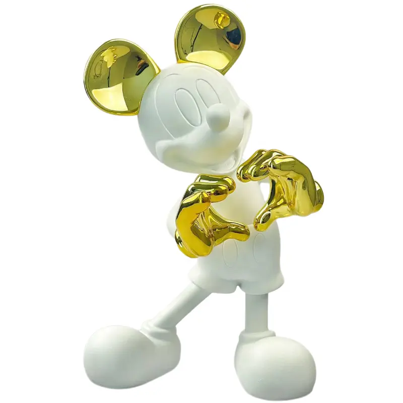 Hars Gegalvaniseerde Ambachten dan Hart Mickey Hoogwaardig Decoratiestuk Cartoon Hartgebaar Mickey Mouse Huisdecoratie Cadeau