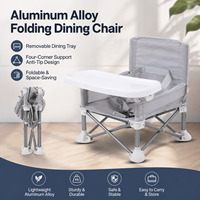 Chaise haute portable pour bébé, design pliable avec panier de rangement pour pique-nique, camping, voyage, activités de repas en plein air pour tout-petits