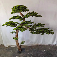 Árbol de Pino Artificial Grande Personalizado XinQi, Ecológico, en Maceta Cilíndrica para Interiores/Exteriores, Paisajismo, Hoteles y Jardines