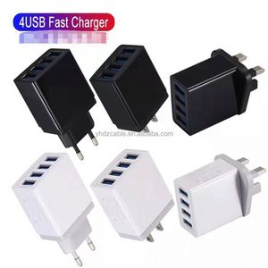 Smart Wall Phone <b>Charger</b> 4USB <b>Multi</b> Port Convenient Travel <b>Charger</b> Applicable to EU US UK - Product Image 6