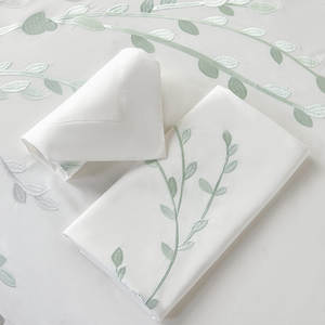 Alenhome Merlot Fitted Bed <strong>Set</strong> 100% <strong>Cotton</strong> With Embroidery Pillowcase 3-Piece Fitted <strong>Sheet</strong> King Size Extra Depth Fitted Bed <strong>Set</strong> - Product Image 1