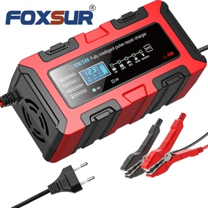 เครื่องชาร์จแบตเตอรี่อัจฉริยะ FOXSUR BC122410F แบบพัลส์ 12V10A สำหรับรถจักรยานยนต์ 24V5A สำหรับแบตเตอรี่ตะกั่วกรด อุปกรณ์เสริมแบตเตอรี่ดิจิตอล - Product Image 3