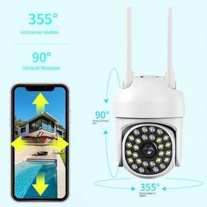 Caméra WiFi A13 1080P pour la maison, caméra de sécurité intelligente à brancher, rotation à 360°, vision nocturne, conversation bidirectionnelle - Product Image 2