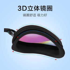 Gafas de Natación JH8900 Antivaho de Alta Definición, Impermeables, para Adultos, Lentes de PC, Marco de Silicona, Ajuste Universal - Product Image 2