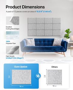 Đục lỗ thiết kế tái chế Pet Acoustic Panel tường tăng cường khuếch tán âm thanh và hấp thụ cho auditoriums rạp hát - Product Image 3