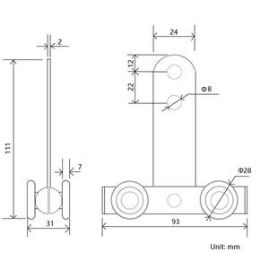 Puleggia per Binario Laterale di Camion con Tenda - Product Image 6