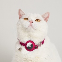 Collier de positionnement anti-manquant pour animal de compagnie avec étiquette de sécurité et étanche Collier de chat compatible avec l'étiquette Apple Air