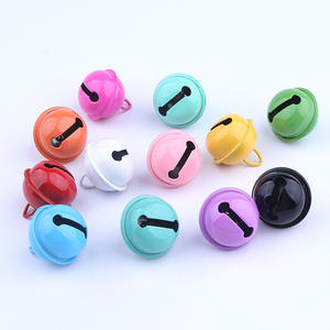 Clochettes en métal plaqué de couleurs mélangées de 22 mm pour Noël, accessoires de bricolage pour porte-clés, décoration de vacances, cadeaux, fournitures artisanales - Product Image 4