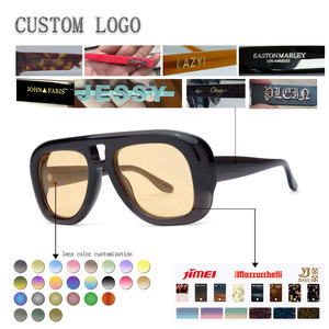 Gafas de Sol Rectangulares con Montura Completa Color Ámbar, Lentes con Protección Anti Luz Azul, Unisex, Estilo Casual para Adultos - Product Image 2