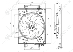 214753416R 214819521R 214815012R Electroventilador de Radiador Automotriz con Motor DC de 12v para DACIA SANDERO RENAULT CAPTUR CLIO - Product Image 4