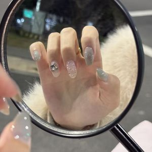 Uñas Postizas de Moda, 4 Diseños Modernos que Incluyen Bloques de Color, Francesa, Nude, Blanqueamiento para Piel Amarilla, 10 Piezas - Product Image 5