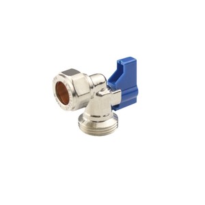 Coude de <span class=keywords><strong>valve</strong></span> de machine à laver à angle de compression démontable réutilisable de 15mm x 3/4 "pour eau chaude et froide - Product Image 2