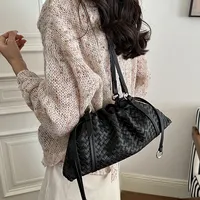 Sacs à bandoulière en cuir PU de haute qualité pour femmes, sacs décontractés pour femmes, sacs à main tendance pour femmes, sacs messager tissés