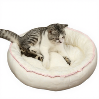 Coussin de couchage pliable haut de gamme en lin écologique pour chiens et chats, antidérapant et respirant, pour petits animaux, idéal pour l'hiver