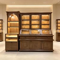 Vitrine et présentoir à bijoux GOWIN avec éclairage LED, design étanche et écologique