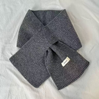 Écharpe tricotée rouge du Nouvel An pour femme, cache-cou court doux, cache-cou chaud festif, vente en gros d'usine