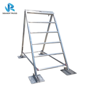 Éléments d'obstacles <span class=keywords><strong>Ninja</strong></span> <span class=keywords><strong>Warrior</strong></span> en aluminium, structure de treillis 290 mm, argent, certifiés TUV CE pour parcs de trampolines aux États-Unis et au Canada - Product Image 2