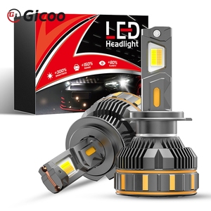Bombillas LED para Faros Delanteros de Coche de 3 Colores, 200W, con Control por Aplicación, LED H4 H7 H8 H9 H11, Luces Antiniebla - Product Image 5