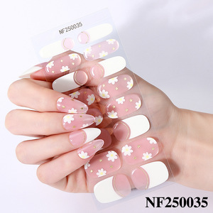 Pegatinas de Uñas de Gel Semicuradas de Cobertura Total, Activadas por Luz UV, Estilo Salón, Parches de Manicura - Product Image 4