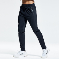Pantaloni da corsa a compressione ad alta elasticità in poliestere ad alta elasticità pantaloni da palestra larghi pantaloni da allenamento da palestra per uomo