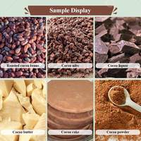 Chaîne de production entièrement automatique pour la transformation du cacao en poudre (cacao en poudre brut) en chocolat, pour usage commercial