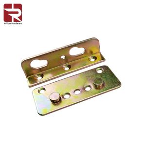 Soporte de sujeción de riel de cama Chapado en zinc de Color, accesorios de cama de esquina de Metal, soportes de conector de junta de muebles - Product Image 1