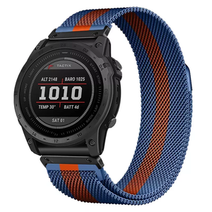 Bracelets de montre en métal milanais magnétique à dégagement rapide en acier inoxydable de haute qualité 22 mm 26 mm pour Garmin Fenix7X Pro/<span class=keywords><strong>Fenix5</strong></span> 8 - Product Image 2