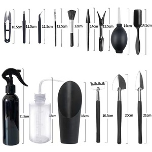 Kit d'outils pour plantes succulentes, kit d'entretien du jardin, outils de plantation manuels en acier inoxydable pour le jardinage domestique, bricolage - Product Image 2