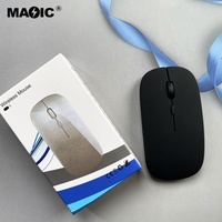 Ratón Inalámbrico Ultrafino de 2.4GHz al por Mayor, Compatible con Laptop, Windows, Mac, Android, MAC, PC, Computadora