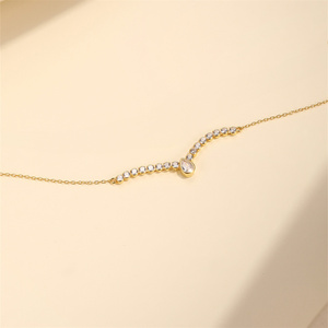 Nuevo Collar de Plata de Ley S925 con Zirconia en una Sola Hilera, Estilo Clásico y Lujoso para Mujer - Product Image 4