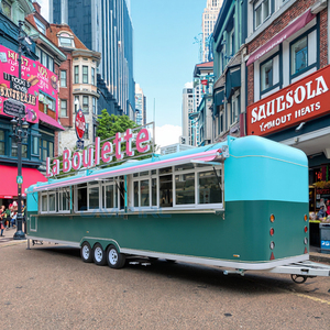 Lớn nhanh chóng di động thực phẩm Xe tải phục vụ Trailer đầy đủ trang bị bánh Pizza Trailer thực phẩm di động giỏ hàng lớn foodtruck - Product Image 1