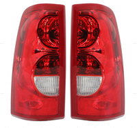Paire de feux halogènes rouges pour Chevy Silverado 1500 2500 3500 2003-2006