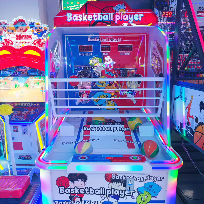 Amusement Park Kids Basketball Game Machine Coin Operated Arcade Indoor Video Children's Basketball Machine