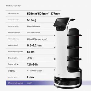 Robot de livraison de nourriture en libre-service intelligent 2023 Robot humanoïde d'évitement d'obstacles automatique <span class=keywords><strong>commercial</strong></span> - Product Image 4