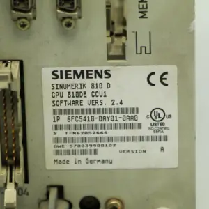 בקרה תעשייתית מערכת 6FC5410-0AY01-0AA0 Siemens Sinumerik 810DE