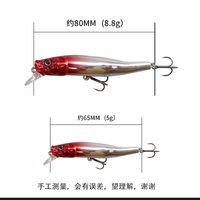 Leurre de pêche OEM/ODM d'usine, Minnow coulant, Jerkbait, Leurres durs, Wobbler, Crankbait pour bar, Leurre pour truite, Leurre à bouche inclinée
