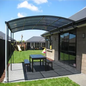 Edifici da giardino prefabbricati per esterni tettoia per auto in policarbonato di alluminio tettoia per Garage in metallo carport